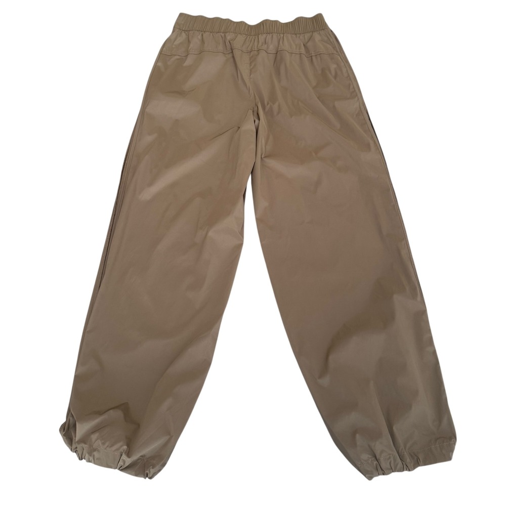 Athleta Rise Pants Brown Nylon Track Bungee Adjustable Small Active Streetwear - Picture 9 of 10